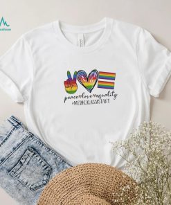 Lgbt Peace Love Equality Medical Assistant Shirt