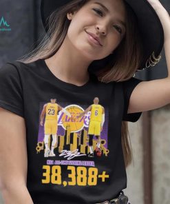 Los Angeles Lakers NBA All time scoring leader 38,388 James signature shirt