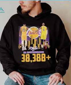 Los Angeles Lakers NBA All time scoring leader 38,388 James signature shirt