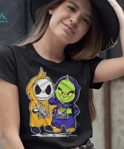 Lsu Tigers With Baby Jack Skellington And Baby Grinch Friends Shirt