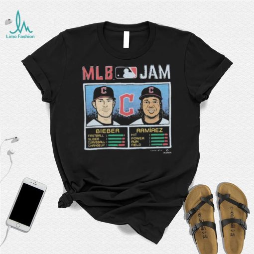 MLB Jam Cleveland Guardians Shane Bieber & Jose Ramirez Shirt