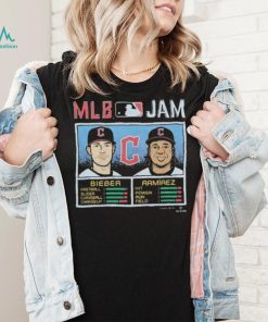 MLB Jam Cleveland Guardians Shane Bieber & Jose Ramirez Shirt