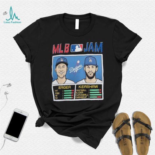 MLB Jam Los Angeles Dodgers Clayton Kershaw & Corey Seager Shirt