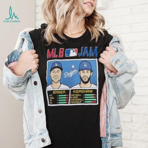 MLB Jam Los Angeles Dodgers Clayton Kershaw & Corey Seager Shirt