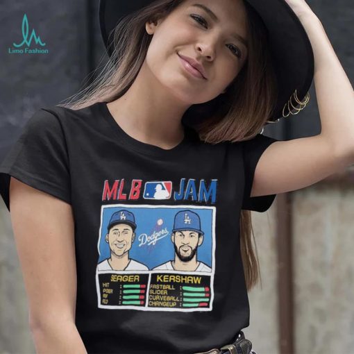 MLB Jam Los Angeles Dodgers Clayton Kershaw & Corey Seager Shirt