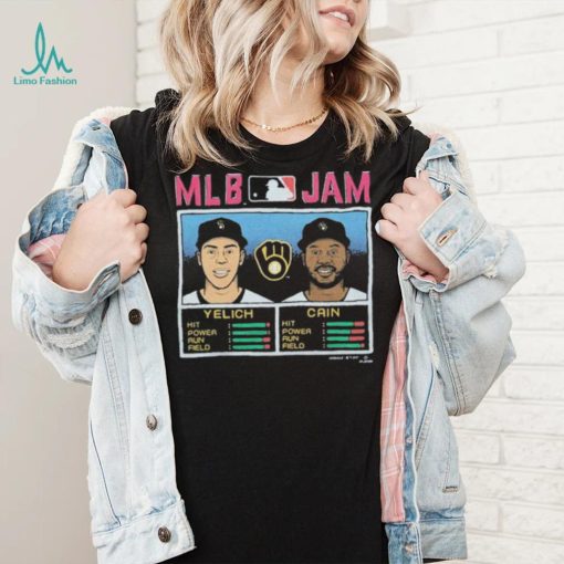 MLB Jam Milwaukee Brewers Christian Yelich & Lorenzo Cain Shirt