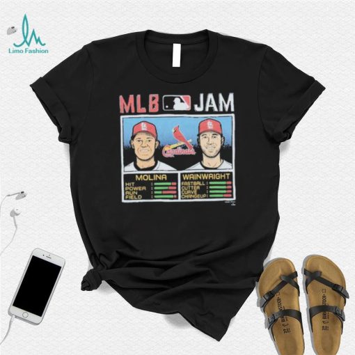 MLB Jam St. Louis Cardinals Yadier Molina & Adam Wainwright Shirt