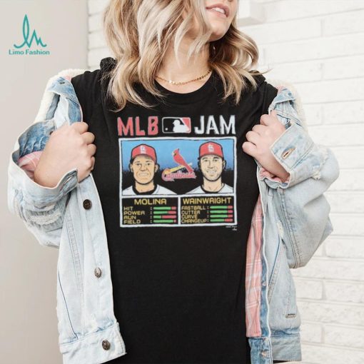 MLB Jam St. Louis Cardinals Yadier Molina & Adam Wainwright Shirt
