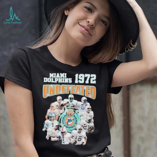 Miami Dolphins 1972 Undefeated Signature Shirt