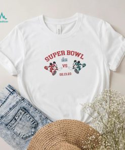 Mickey Mouse Eagles Vs Chiefs Super Bowl Lvii Shirt