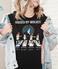 Minnesota Timberwolves Raised By Wolves Abbey Road Signatures Shirt