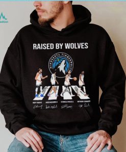 Minnesota Timberwolves Raised By Wolves Abbey Road Signatures Shirt, hoodie, sweater, long sleeve and tank top Minnesota Timberwolves Raised By Wolves Abbey Road Signatures Shirt