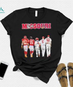 Missouri Sports Teams Kelce Mahomes Molina Pujols And Wainwright Signatures Shirt