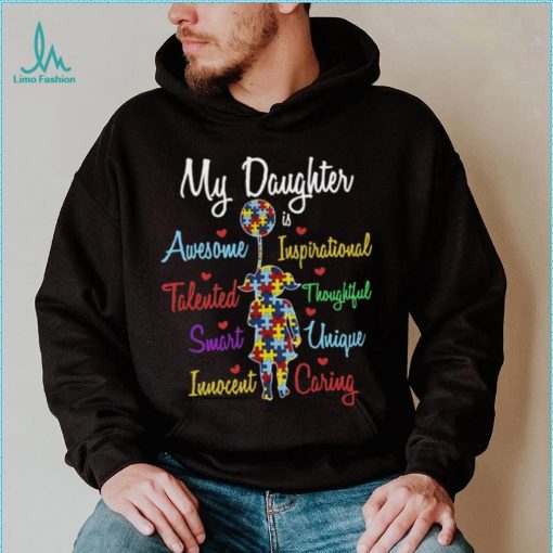 My Daughter Autism Awareness Cute Autism Elephant T Shirt