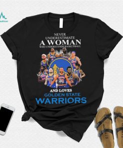 Never Underestima A Woman Who Understands Basketball And Loves Golden State Warriors Shirt