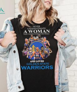 Never Underestima A Woman Who Understands Basketball And Loves Golden State Warriors Shirt