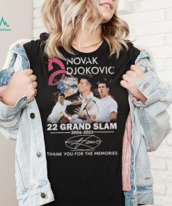 Novak Djokovic 22 Grand Slam 2006 – 2023 Thank You For The Memories T Shirt