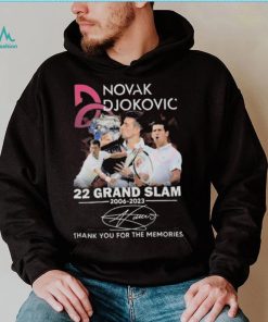 Novak Djokovic 22 Grand Slam 2006 – 2023 Thank You For The Memories T Shirt