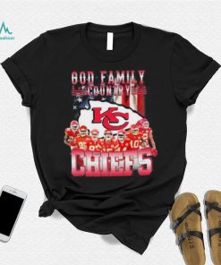 Official 2023 American Flag Kansas City Chief God First Family Country KC Chiefs Football Shirt