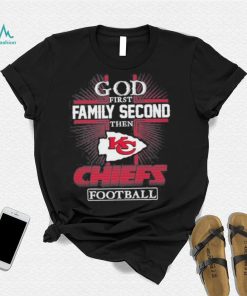 Official 2023 Kansas City Chief God First Family Second KC Chiefs Football Shirt