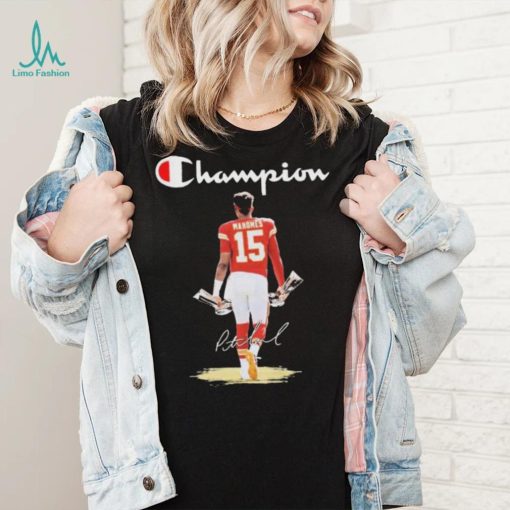 Official Champion Patrick Mahomes Kansas City Chiefs Signature Shirt