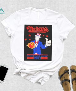 Official Nathans Hot Dog Eating Contest 2021 Joey Chestnut T Shirt