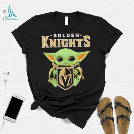 Official Star Wars Baby Yoda Hug Golden Knights 2021 T Shirt