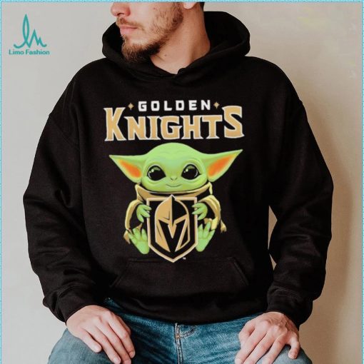 Official Star Wars Baby Yoda Hug Golden Knights 2021 T Shirt