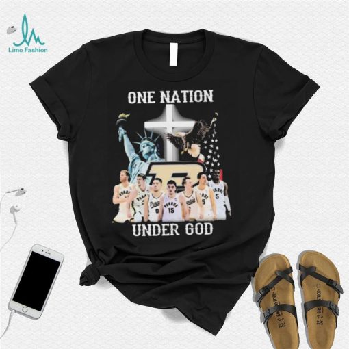 One Nation Under God Purdue Boilermakers Basketball Shirt