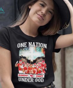 One nation Kansas city Chiefs under god America flag shirt