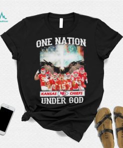 One nation Kansas city Chiefs under god America flag shirt