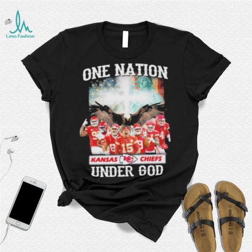 One nation Kansas city Chiefs under god America flag shirt