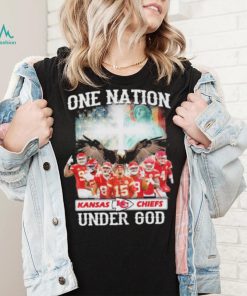 One nation Kansas city Chiefs under god America flag shirt