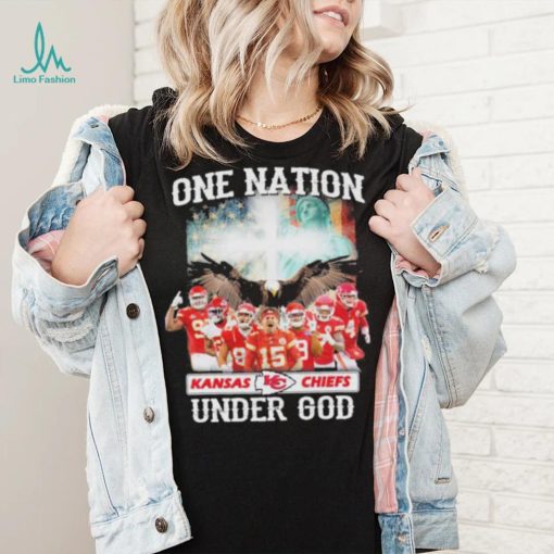 One nation Kansas city Chiefs under god America flag shirt