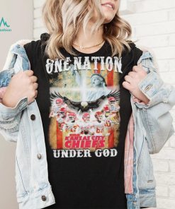 One nation under god Kansas city Chiefs signatures America flag shirt