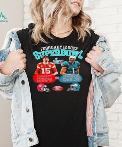 Patric Mahomes Vs Jalen Hurts Super Bowl Lvii Shirt