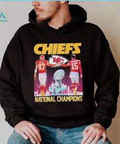 Patrick Mahomes and Travis Kelce Kansas City Chiefs National Champions Shirt