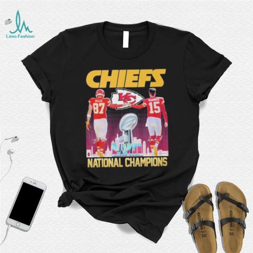 Patrick Mahomes and Travis Kelce Kansas City Chiefs National Champions Shirt