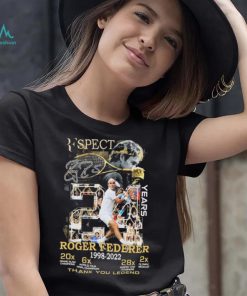 Perfect Roger Federer 24 Years 1998 2022 Thank You Legend Signature Shirt