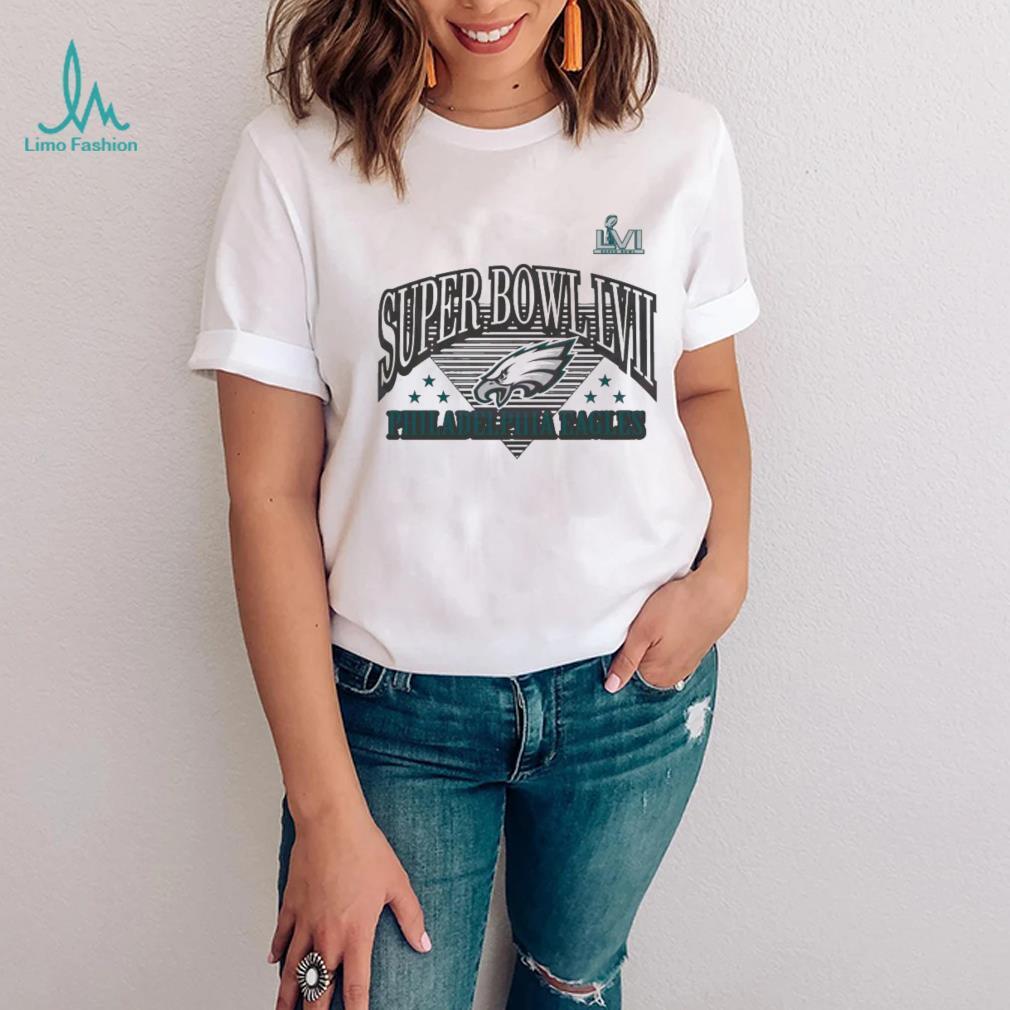 Philadelphia Eagles 2022 Nfc Champions Triangle Strategy Shirt Ladies Tee