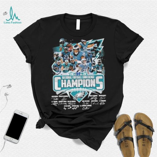 Philadelphia Eagles 2022 national football conference champions signatures shirt