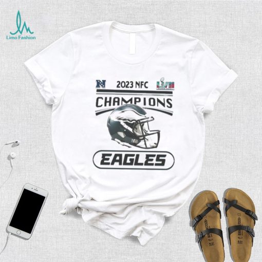 Philadelphia Eagles 2023 NFC Conference Champions Helmet Shirt