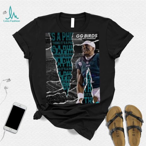 Philadelphia Eagles Go Birds 2023 NFC Champions shirt