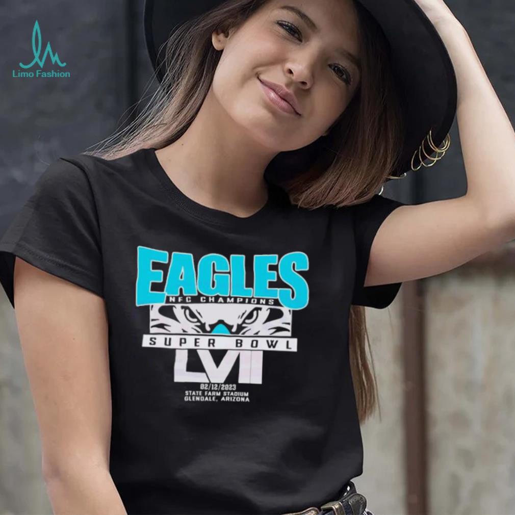 Philadelphia Eagles Nfc Champions Super Bowl Lvii Shirt Ladies T-shirt