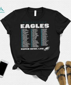 Philadelphia Eagles Super Bowl LVII Varsity Roster 2023 shirt