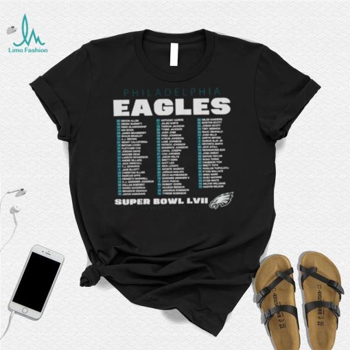 Philadelphia Eagles Super Bowl LVII Varsity Roster 2023 shirt