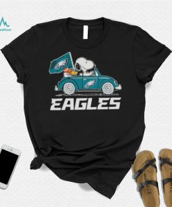 Philadelphia Eagles Super Bowl Lvii 2023 Snoopy And Woodstock Driving Car Shirt