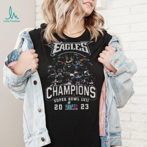 Philadelphia Eagles Team Super BOWL LVII 2023 Champions Shirt