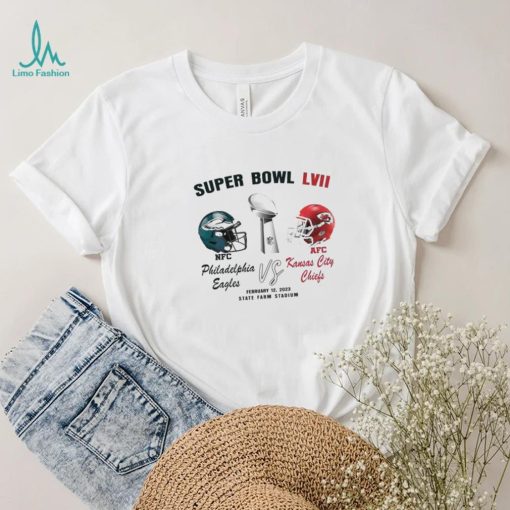 Philadelphia Eagles Vs Kansas City Chiefs Super Bowl Lvii 2023 Shirt
