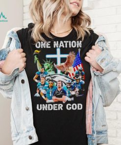 Philadelphia Eagles one nation under God signatures shirt